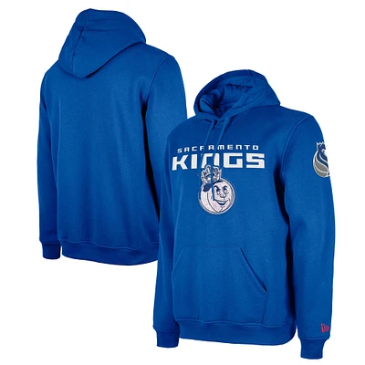 Men's New Era  Blue Sacramento Kings 2024/25 City Edition Chenille Heavyweight Pullover Hoodie