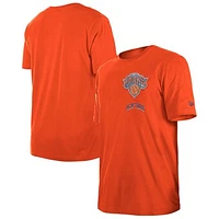 Men's New Era  Orange York Knicks 2024/25 City Edition Chenille Heavyweight T-Shirt