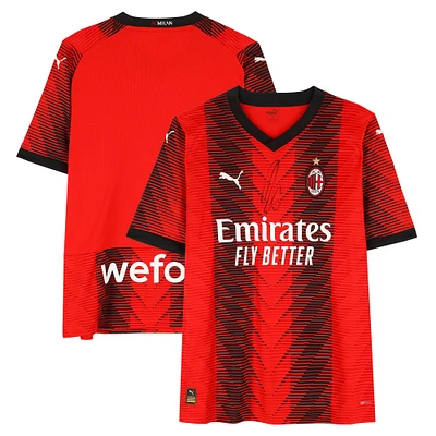 Zlatan Ibrahimovic AC Milan Autographed 2023-24 Red Puma Replica Jersey - Front Signed