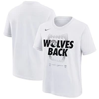 Youth Nike  White Minnesota Timberwolves 2024 NBA Playoffs Mantra T-Shirt