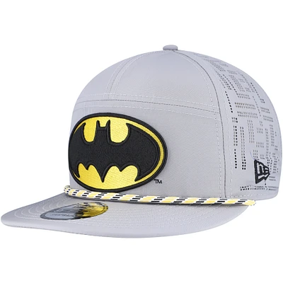 Men's New Era Gray Batman Rope Trucker 9FIFTY Adjustable Hat
