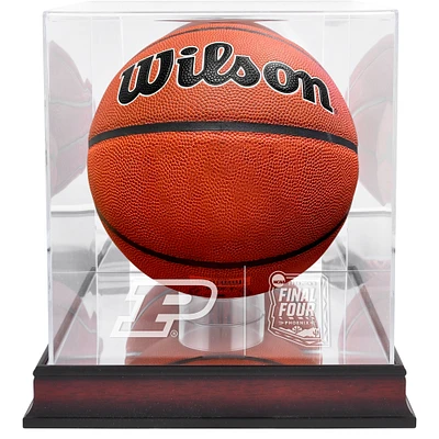 Purdue Boilermakers 2024 NCAA Men's Basketball Tournament March Madness Final Four Mahogany Basketball Display Case