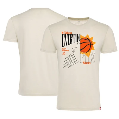 Unisex Sportiqe Cream Phoenix Suns 2024 NBA Playoffs It Takes Everything Tri-Blend T-Shirt