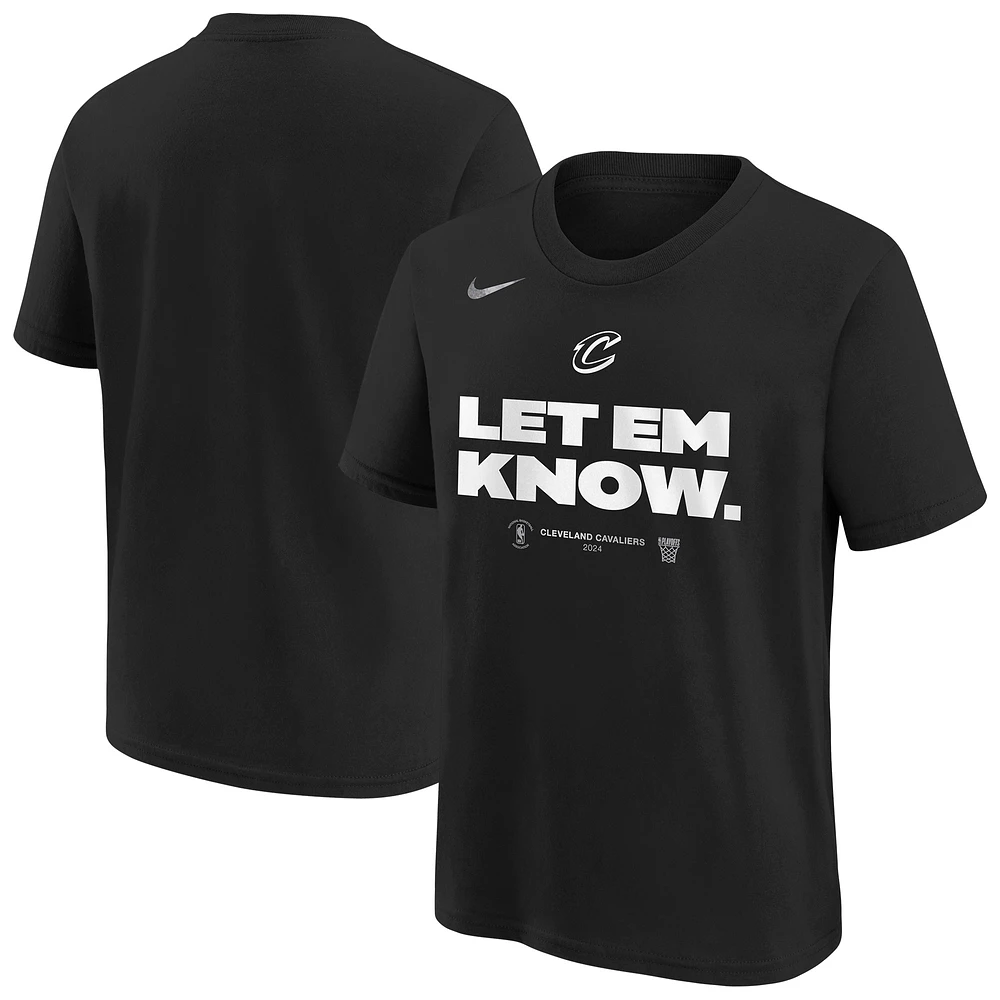 Youth Nike Black Cleveland Cavaliers Playoff Mantra T-Shirt