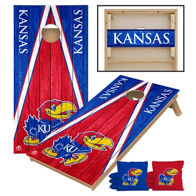 Victory Tailgate Kansas Jayhawks 2' x 4' Tournament Cornhole Board Set