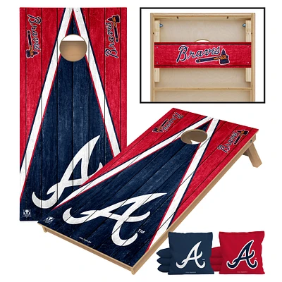 Victory Tailgate Atlanta Braves 2' x 4' Tournament Cornhole Board Set