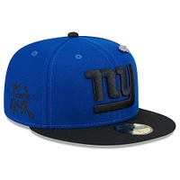 Men's New Era Royal/Black York Giants 2024 Inspire Change 59FIFTY Fitted Hat