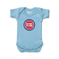 Newborn & Infant Chad Jake Light Blue Detroit Pistons Primary Logo Bodysuit