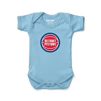 Newborn & Infant Chad Jake Light Blue Detroit Pistons Primary Logo Bodysuit