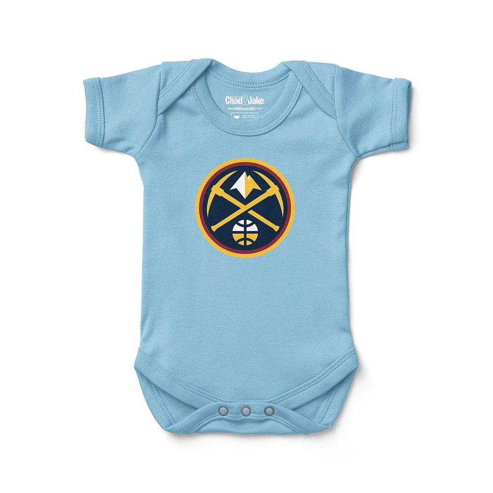 Newborn & Infant Chad Jake Light Blue Denver Nuggets Primary Logo Bodysuit