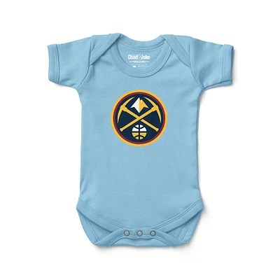 Newborn & Infant Chad Jake Light Blue Denver Nuggets Primary Logo Bodysuit