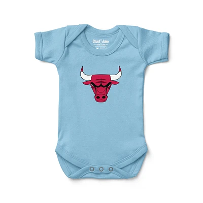 Newborn & Infant Chad Jake Light Blue Chicago Bulls Primary Logo Bodysuit
