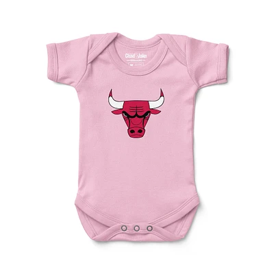 Newborn & Infant Chad Jake Pink Chicago Bulls Primary Logo Bodysuit
