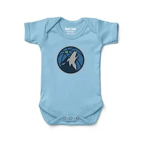 Newborn & Infant Chad Jake Light Blue Minnesota Timberwolves Primary Logo Bodysuit