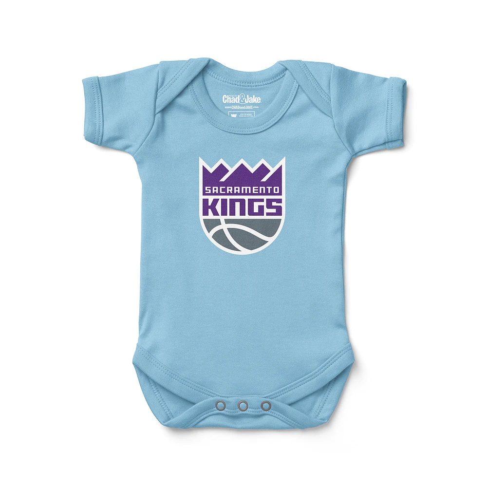 Newborn & Infant Chad Jake Light Blue Sacramento Kings Primary Logo Bodysuit