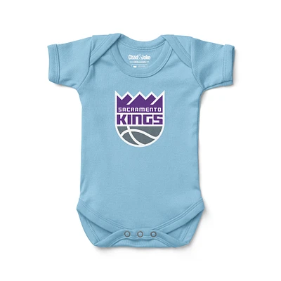 Newborn & Infant Chad Jake Light Blue Sacramento Kings Primary Logo Bodysuit