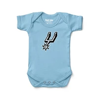 Newborn & Infant Chad Jake Light Blue San Antonio Spurs Primary Logo Bodysuit