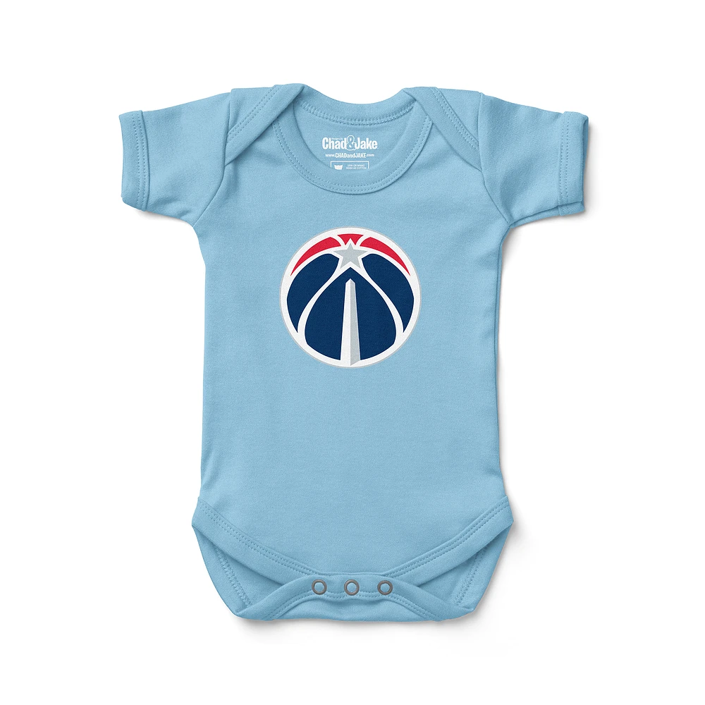 Newborn & Infant Chad Jake Light Blue Washington Wizards Primary Logo Bodysuit