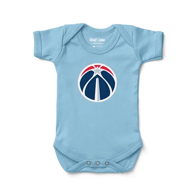 Newborn & Infant Chad Jake Light Blue Washington Wizards Primary Logo Bodysuit