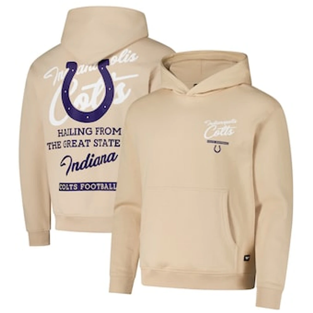 Unisex The Wild Collective Cream Indianapolis Colts Fleece Pullover Hoodie