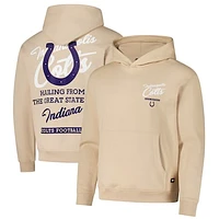 Unisex The Wild Collective Cream Indianapolis Colts Fleece Pullover Hoodie