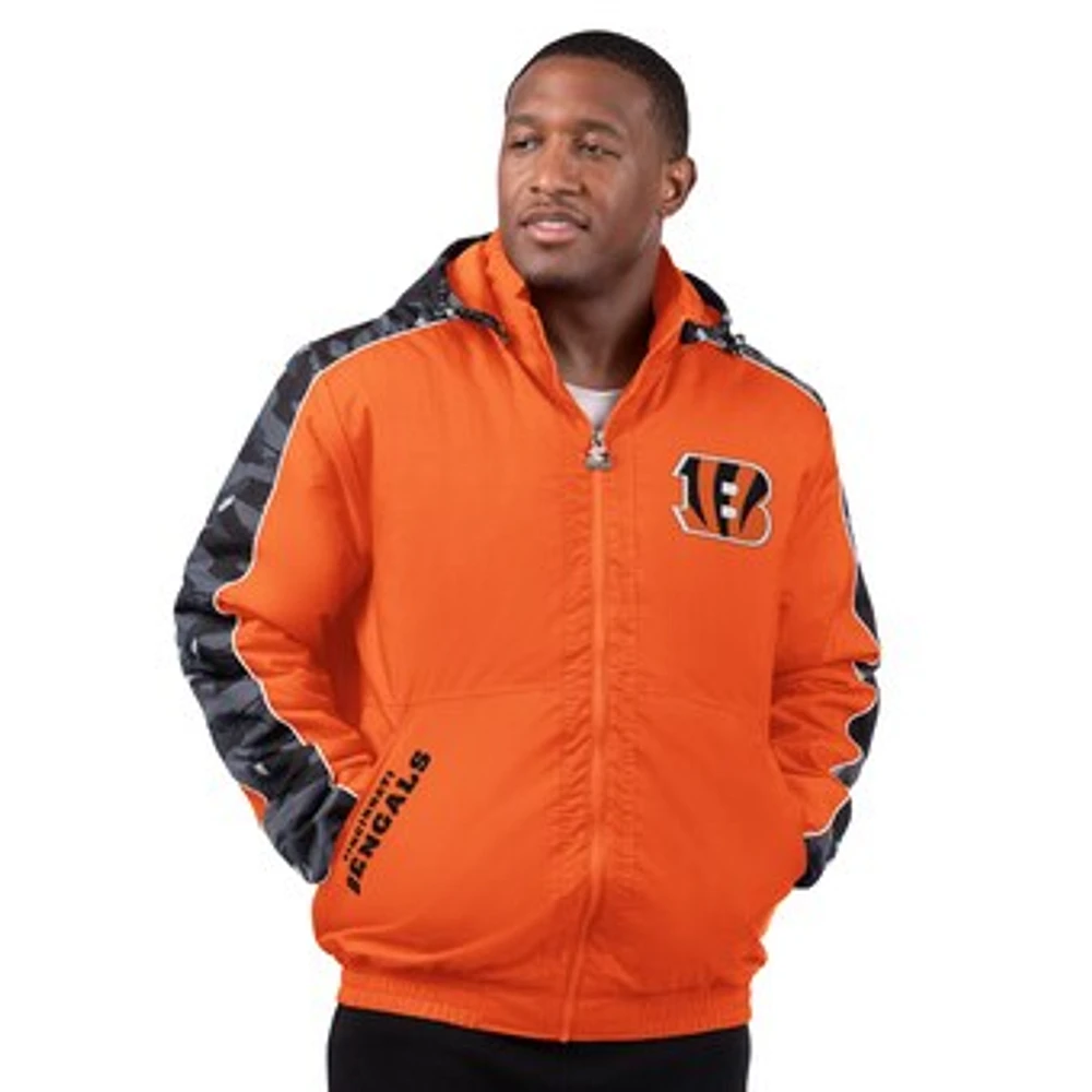 Men's Starter  Orange Cincinnati Bengals Thursday Night Gridiron Full-Zip Jacket