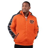 Men's Starter  Orange Cincinnati Bengals Thursday Night Gridiron Full-Zip Jacket