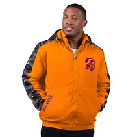 Men's Starter Orange Tampa Bay Buccaneers Thursday Night Gridiron Full-Zip Hoodie Jacket