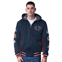 Men's G-III Extreme Navy New England Patriots No Huddle Commemorative Full-Zip Hoodie Jacket