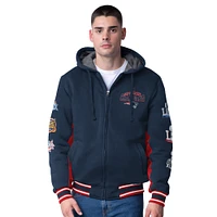 Men's G-III Extreme Navy New England Patriots No Huddle Commemorative Full-Zip Hoodie Jacket