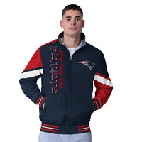 Men's G-III Extreme Navy New England Patriots Strong Arm Reversible Full-Zip Jacket