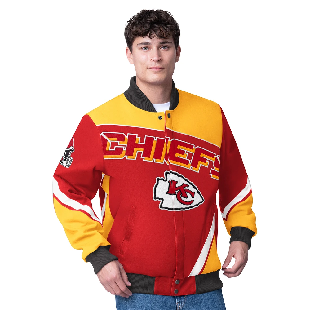 Men's G-III Extreme  Red Kansas City Chiefs Maximum Racing Full-Zip Jacket