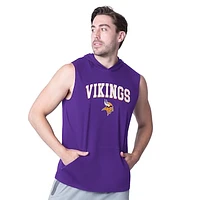 Men's MSX by Michael Strahan Purple Minnesota Vikings Action Sleeveless Pullover Hoodie