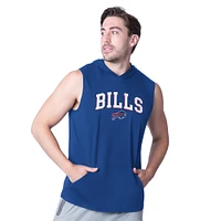 Men's MSX by Michael Strahan Royal Buffalo Bills Action Sleeveless Pullover Hoodie