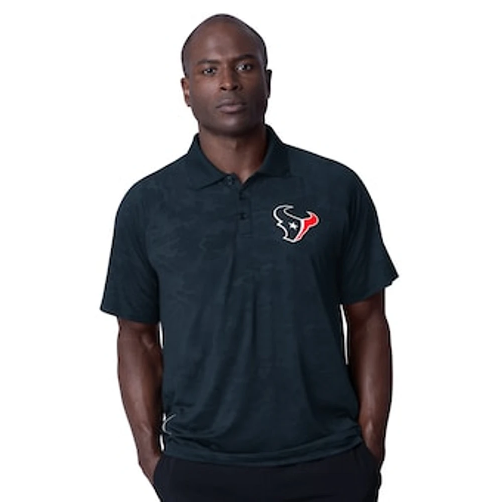 Men's MSX by Michael Strahan Navy Houston Texans Baseline Raglan Polo