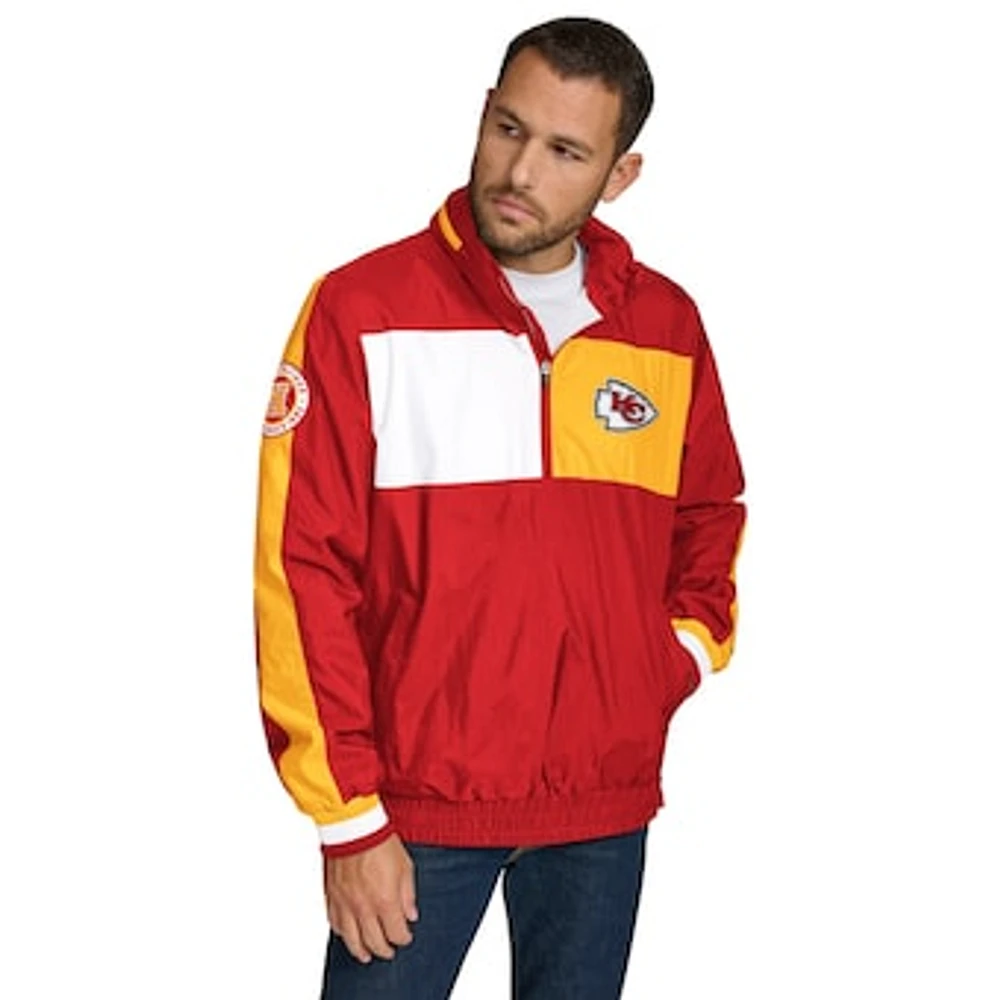 Men's Tommy Hilfiger Red Kansas City Chiefs Gael Lightweight Half-Zip Hoodie Jacket