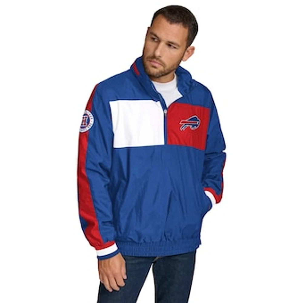 Men's Tommy Hilfiger Royal Buffalo Bills Gael Lightweight Half-Zip Hoodie Jacket