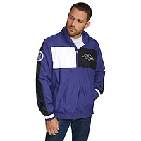 Men's Tommy Hilfiger Purple Baltimore Ravens Gael Lightweight Half-Zip Pullover Hoodie Jacket