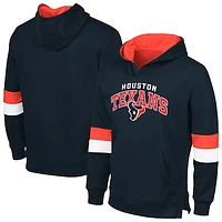 Men's G-III Sports by Carl Banks Navy/Red Houston Texans Adaptive Faceoff Pullover Hoodie