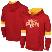 Men's G-III Sports by Carl Banks Red/Gold Kansas City Chiefs Adaptive Faceoff Pullover Hoodie