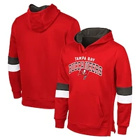 Men's G-III Sports by Carl Banks Red/Pewter Tampa Bay Buccaneers Adaptive Faceoff Pullover Hoodie