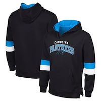 Men's G-III Sports by Carl Banks Black/Blue Carolina Panthers Adaptive Faceoff Pullover Hoodie