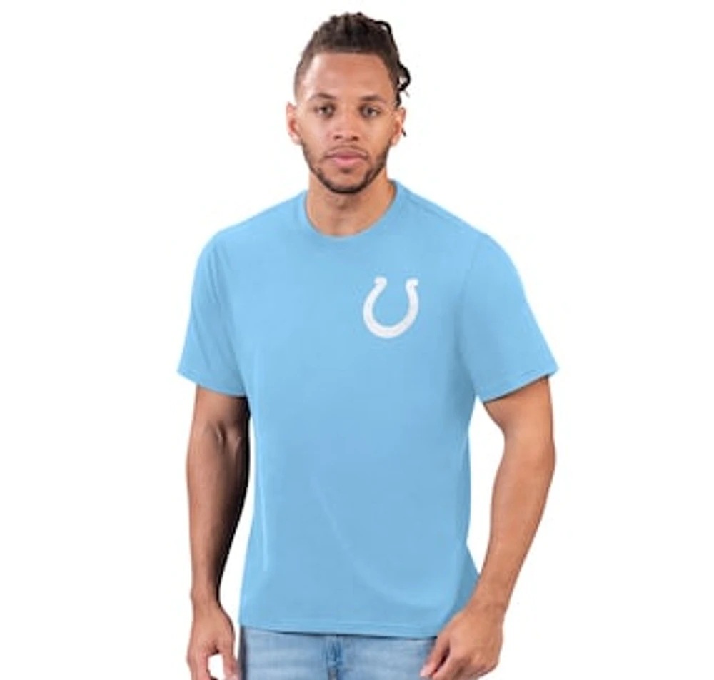 Men's Margaritaville Light Blue Indianapolis Colts Flip Flop T-Shirt