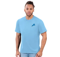 Men's Margaritaville Light Blue Detroit Lions Flip Flop T-Shirt