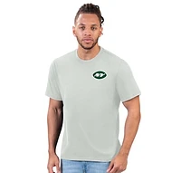 Men's Margaritaville Gray New York Jets Flip Flop T-Shirt