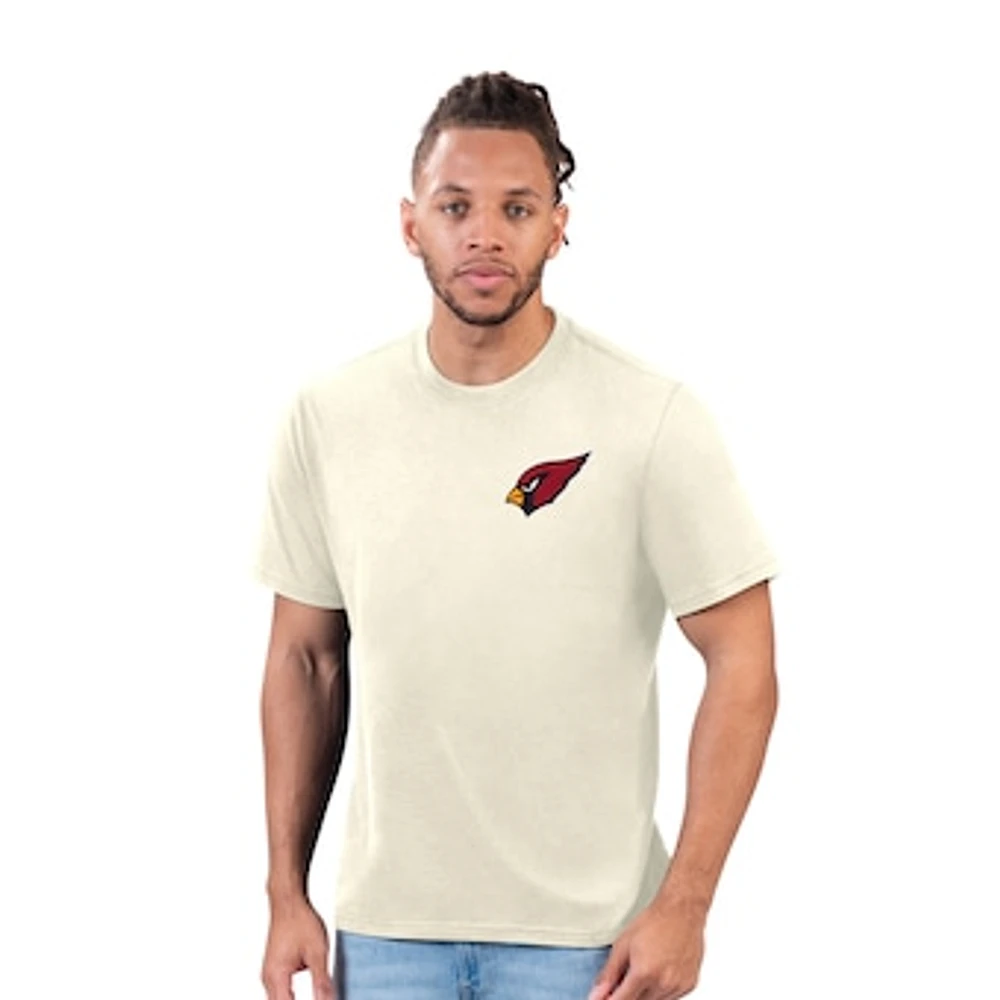 Men's Margaritaville Cream Arizona Cardinals Flip Flop T-Shirt