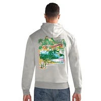 Men's Margaritaville  Gray Minnesota Vikings Time Flies Garment Dyed Pullover Hoodie