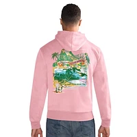 Men's Margaritaville  Orange Tampa Bay Buccaneers Time Flies Garment Dyed Pullover Hoodie
