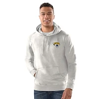 Men's Margaritaville  Gray Jacksonville Jaguars Time Flies Garment Dyed Pullover Hoodie