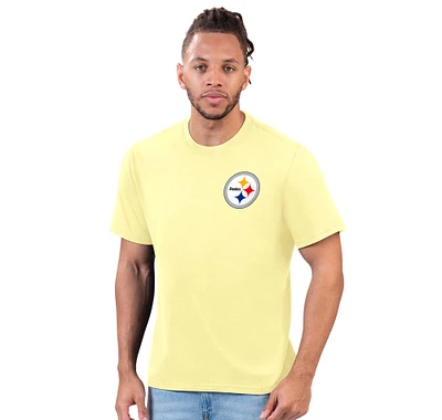 Men's Margaritaville Gold Pittsburgh Steelers Time Flies T-Shirt